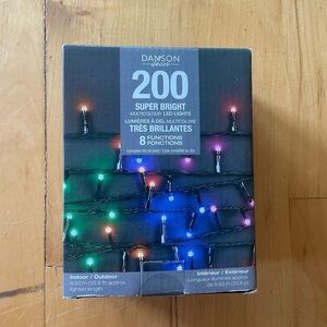 200 Multicolor LED String Lights - Super Bright rainbow multi colour